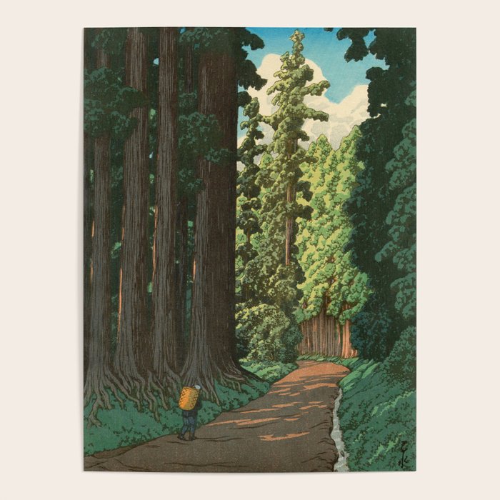 Kawase Hasui: "Road to Nikko" Poster Gallery Image 1