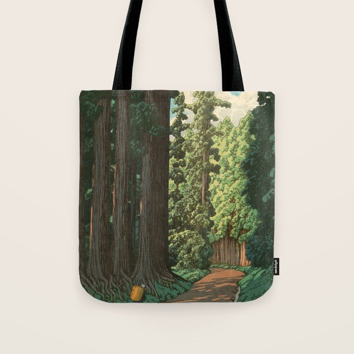 Kawase Hasui: "Road to Nikko" Tote Bag Gallery Image 1