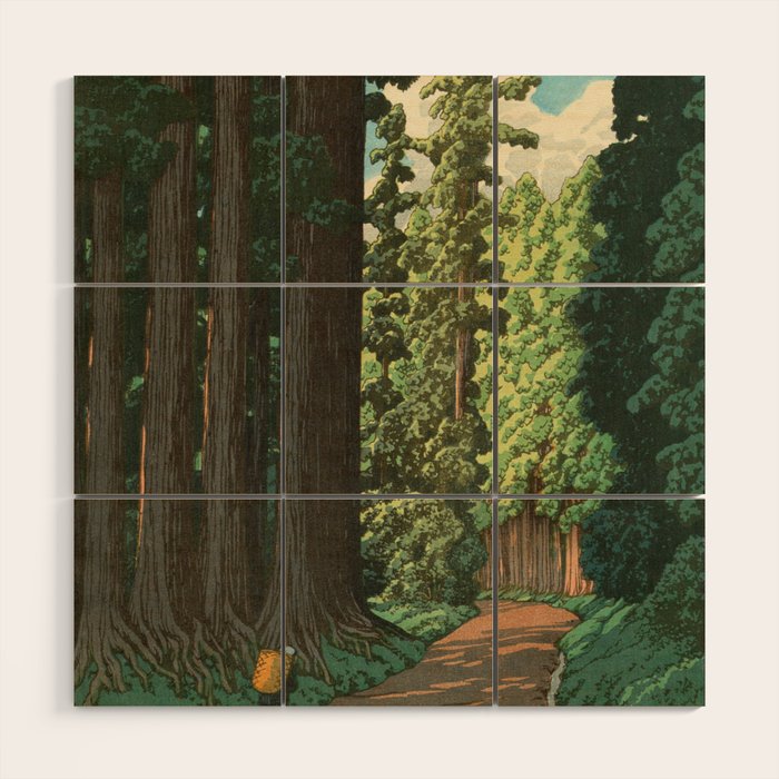 Kawase Hasui: "Road to Nikko" Wood Wall Art Gallery Image 1