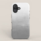 Ombre Paint Color Wash (gray/white) iPhone Case Gallery Image 1