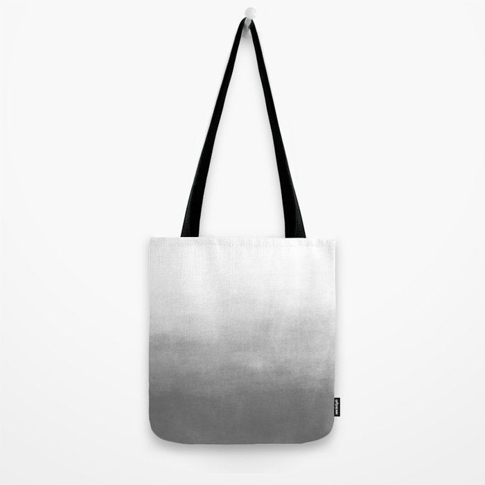 Ombre Paint Color Wash (gray/white) Tote Bag Gallery Image 2