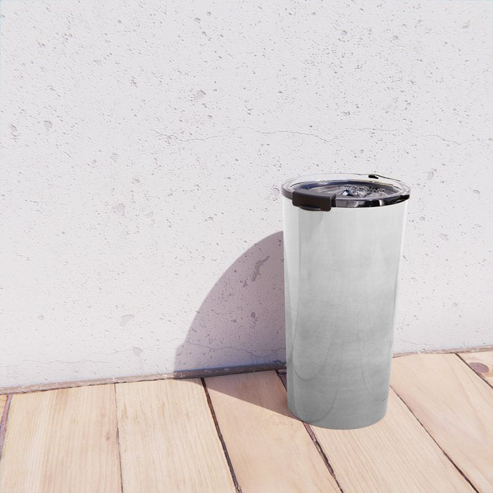 Ombre Paint Color Wash (gray/white) Travel Mug Gallery Image 4