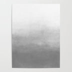 Ombre Paint Color Wash (gray/white) Poster Gallery Image 4