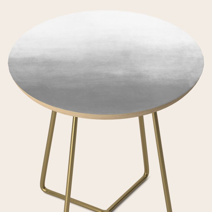 Ombre Paint Color Wash (gray/white) Side Table Gallery Image 2