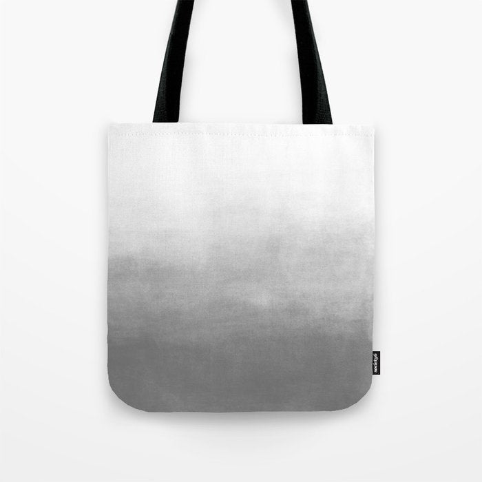 Ombre Paint Color Wash (gray/white) Tote Bag Gallery Image 1