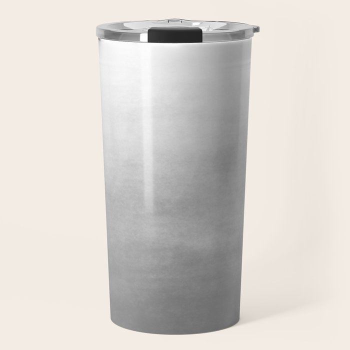 Ombre Paint Color Wash (gray/white) Travel Mug Gallery Image 1