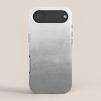 Ombre Paint Color Wash (gray/white) iPhone Case Gallery Image 2