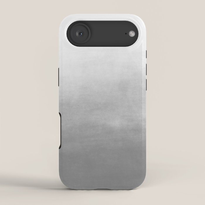 Ombre Paint Color Wash (gray/white) iPhone Case Gallery Image 2