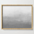 Ombre Paint Color Wash (gray/white) Serving Tray Gallery Image 1