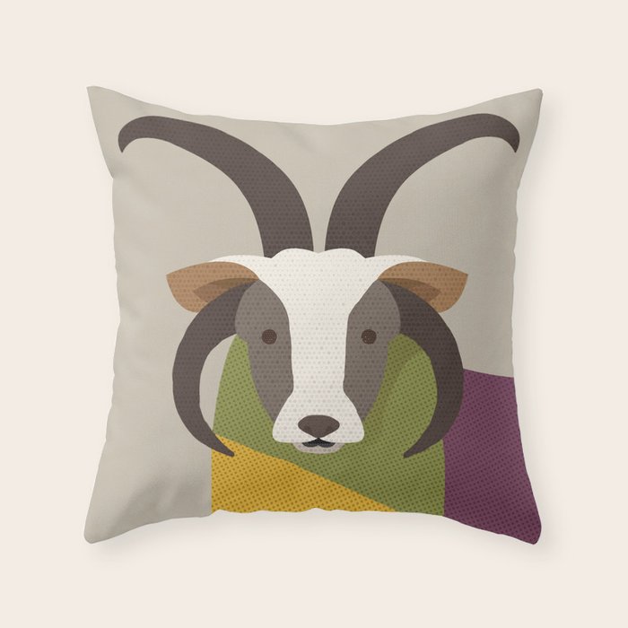Jacob Sheep Throw Pillow Gallery Image 1