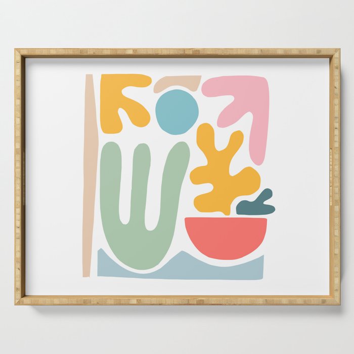 Colourful Seaside memories 4.  Serving Tray Gallery Image 1