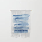 Blue Lines | Watercolor Painting Wall Hanging Gallery Image 1