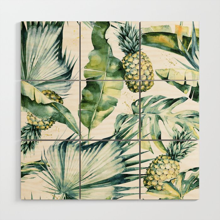 Bahamas - golden Wood Wall Art Gallery Image 1
