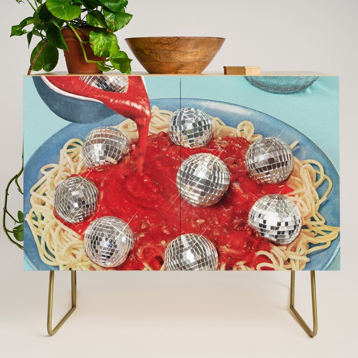 Spaghetti Disco balls  Credenza Gallery Image 1