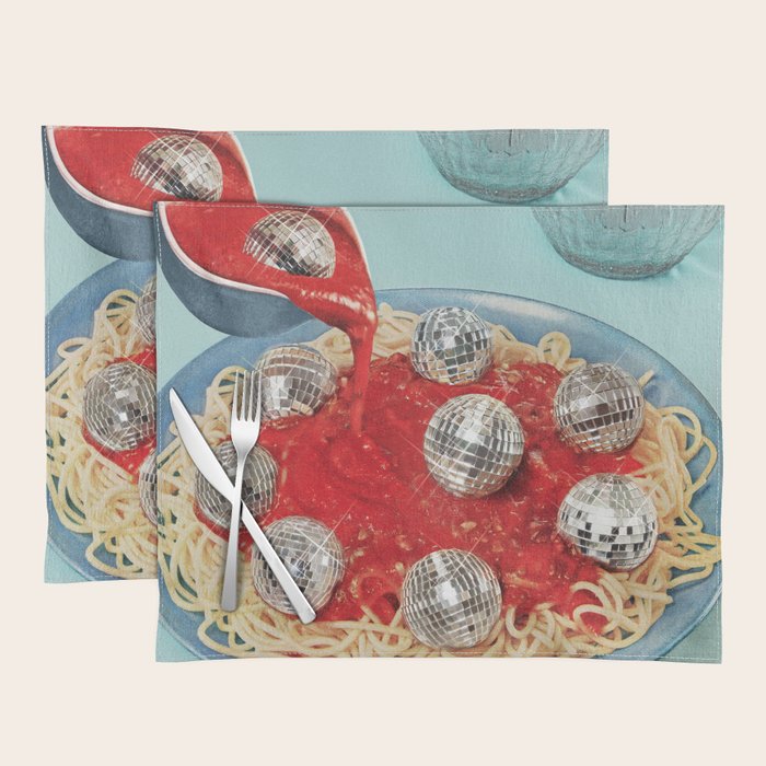 Spaghetti Disco balls  Placemat Gallery Image 1