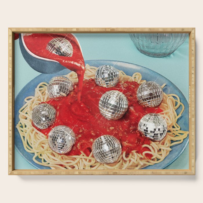 Spaghetti Disco balls  Serving Tray Gallery Image 1