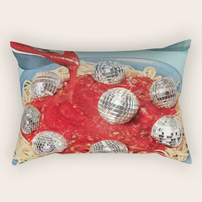 Spaghetti Disco balls  Rectangular Pillow Gallery Image 1