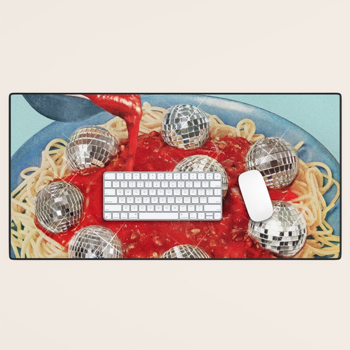 Spaghetti Disco balls  Desk Mat Gallery Image 1