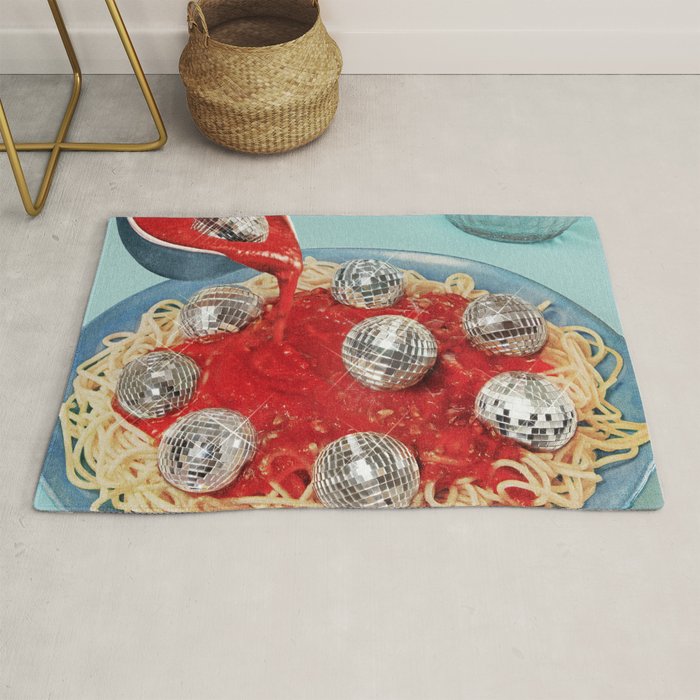 Spaghetti Disco balls  Rug Gallery Image 1