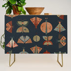 moths butterflies fall mid mod 1 Credenza Gallery Image 1