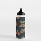 moths butterflies fall mid mod 1 Water Bottle Gallery Image 3