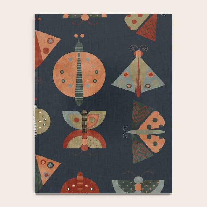 moths butterflies fall mid mod 1 Notebook Gallery Image 4
