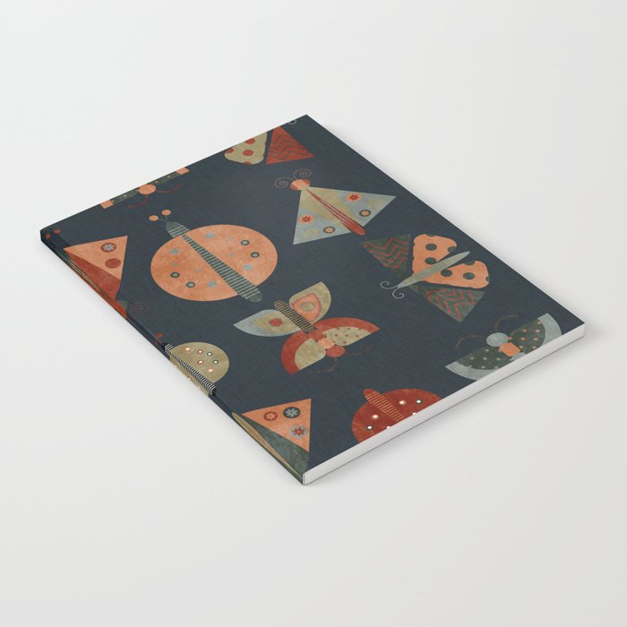 moths butterflies fall mid mod 1 Notebook Gallery Image 1