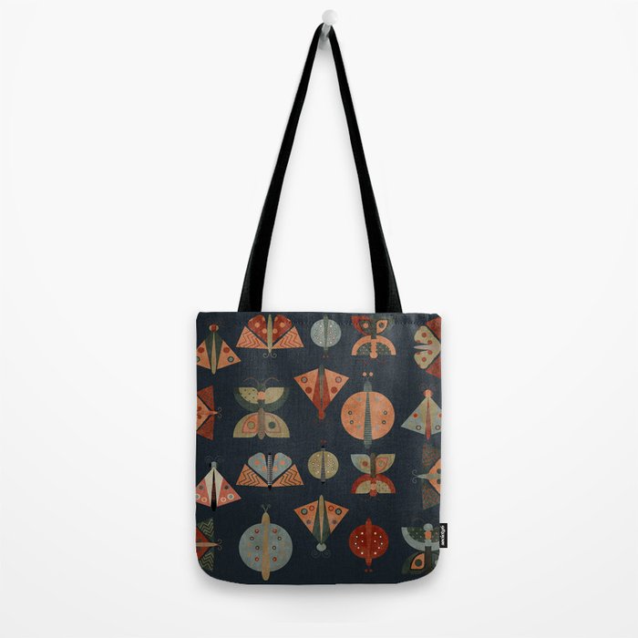 moths butterflies fall mid mod 1 Tote Bag Gallery Image 2