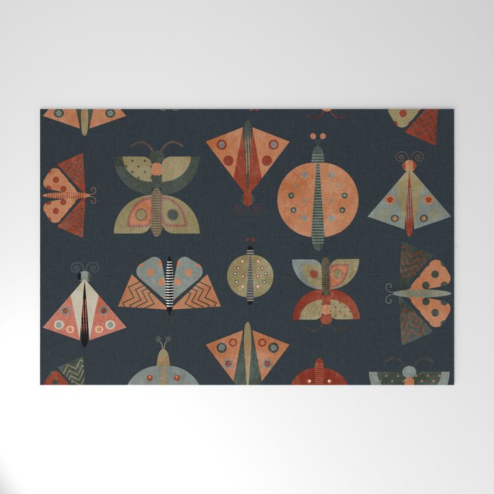 moths butterflies fall mid mod 1 Welcome Mat Gallery Image 1