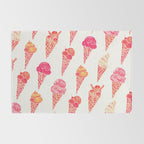 Ice Cream Cones - Pink & Peach Palette Rug Gallery Image 2