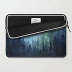 Watercolor Galaxy Nebula Northern Lights Painting Laptop Sleeve Gallery Image 2