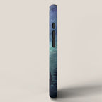 Watercolor Galaxy Nebula Northern Lights Painting iPhone Case Gallery Image 2