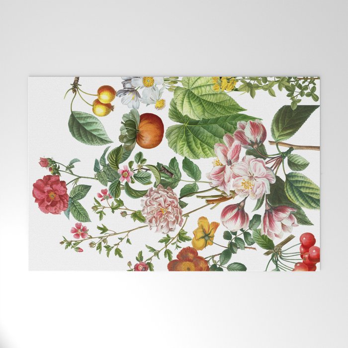 Persimmon Botanical Bloom Welcome Mat Gallery Image 1