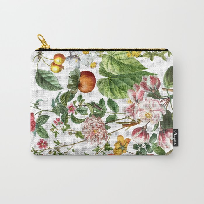 Persimmon Botanical Bloom Carry All Pouch Gallery Image 1