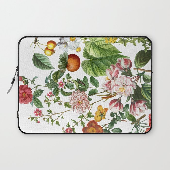 Persimmon Botanical Bloom Laptop Sleeve Gallery Image 1
