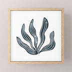 Sea Grass . Navy Mini Art Print Gallery Image 1