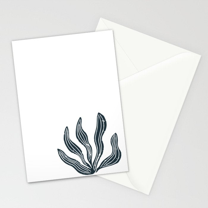 Sea Grass . Navy Stationery Card Gallery Image 2