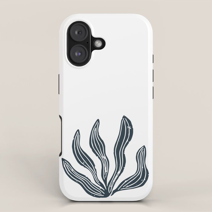 Sea Grass . Navy iPhone Case Gallery Image 1