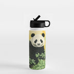 Smiling Panda Among Bamboo Water Bottle Gallery Image 1
