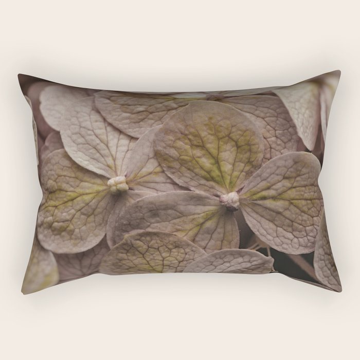 Hydrangea - botanical flower photograph pastel purple Rectangular Pillow Gallery Image 2