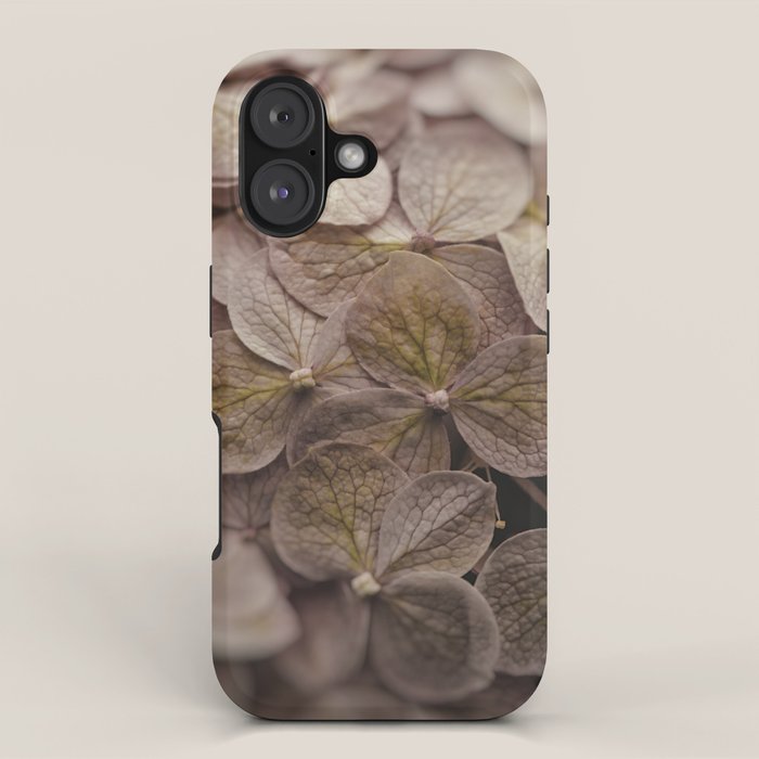 Hydrangea - botanical flower photograph pastel purple iPhone Case Gallery Image 1