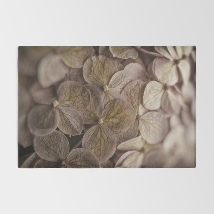 Hydrangea - botanical flower photograph pastel purple Rug Gallery Image 2