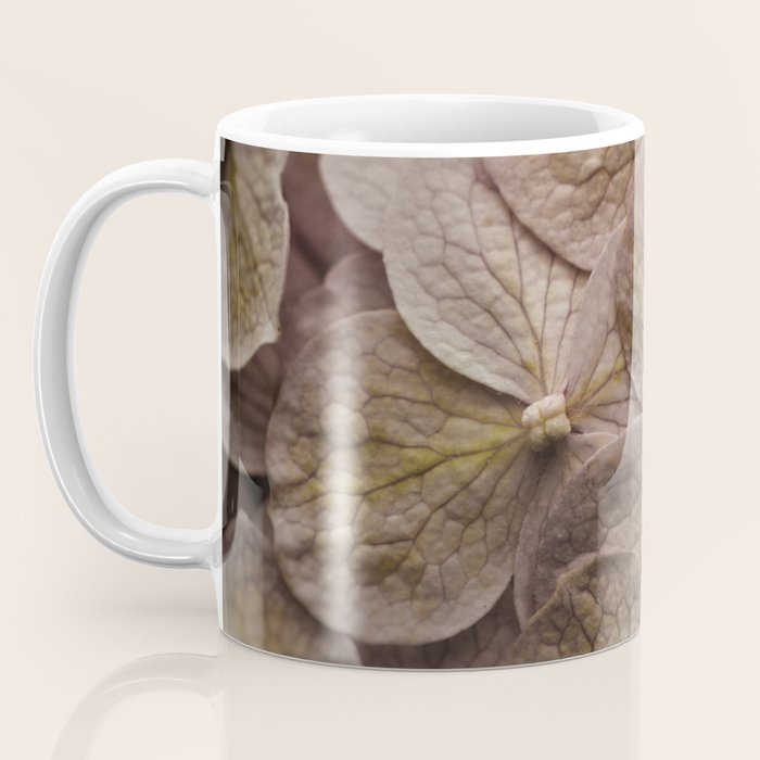 Hydrangea - botanical flower photograph pastel purple Coffee Mug Gallery Image 3