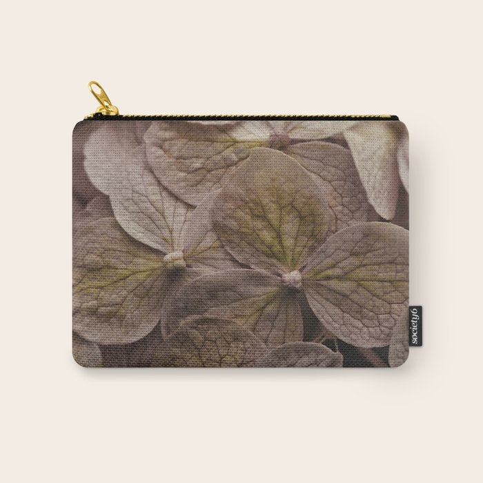 Hydrangea - botanical flower photograph pastel purple Carry All Pouch Gallery Image 1