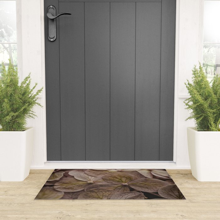 Hydrangea - botanical flower photograph pastel purple Welcome Mat Gallery Image 3