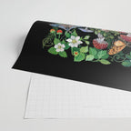Rabbit and Strawberry Garden Wrapping Paper Gallery Image 2