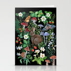 Rabbit and Strawberry Garden Stationery Card Gallery Image 2