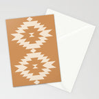Southwestern Minimalism - Desert Orange Stationery Card Gallery Image 2
