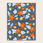 Red and yellow flowers pattern Notebook Gallery Image 4