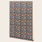 Red and yellow flowers pattern Wallpaper Gallery Image 2